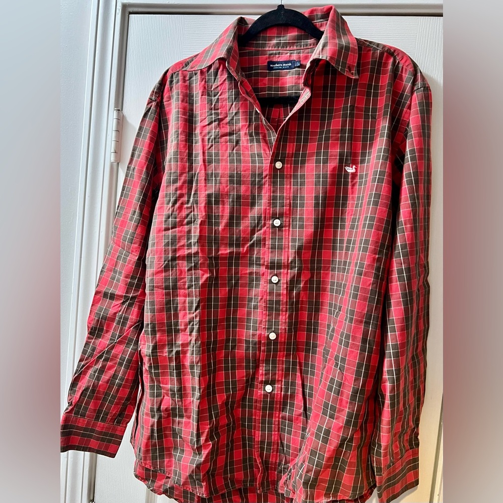 Southern Marsh Men’s Long-sleeve Button Up - Plaid